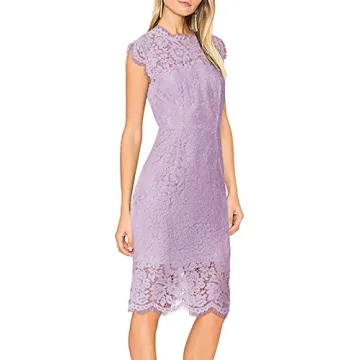 Elegant MEROKEETY Women's Sleeveless Cocktail Dress