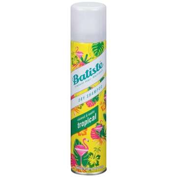 Batiste Dry Shampoo Spray 4 Pack Variety Mix, Original Clean And Classic, and Tropical Fragrance, 2 ...