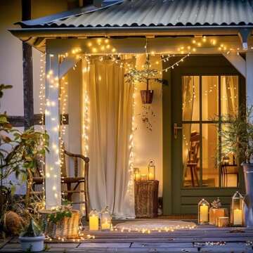 JMEXSUSS 400 LED String Lights - Warm White 132ft