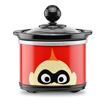 Disney Pixar Mini Dipper Set by Select Brands - 3 Slow Cooker Set for Disney Kitchen Appliances - Pe...