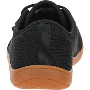 WHITIN Women's Barefoot Wide Width Toe Box Shoes Fashion Minimalist Sneakers Zero Drop Size 9 Road Running Gym Cute Training Walking Flat W81 Black 40