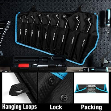 DURATECH Metric Offset Box Wrench Set 9-Piece