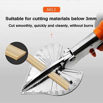 CarClothes Miter Snips - Professional Multi Angle Miter Shears Cutter