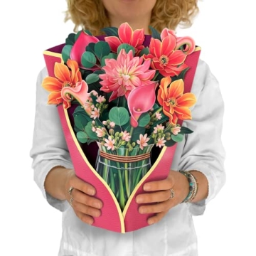 Freshcut Paper Pop Up Cards - Beautiful Flower Bouquets