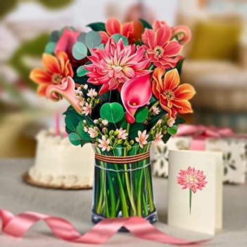 Freshcut Paper Pop Up Cards - Beautiful Flower Bouquets
