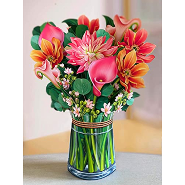 Freshcut Paper Pop Up Cards - Beautiful Flower Bouquets