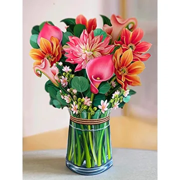 Freshcut Paper Pop Up Cards - Beautiful Flower Bouquets