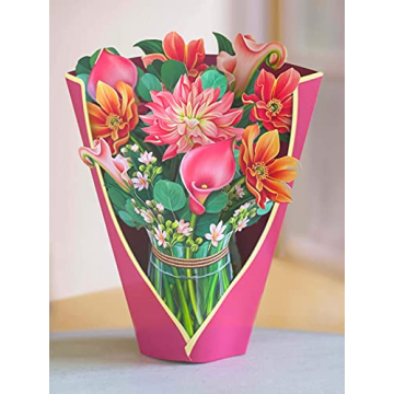Freshcut Paper Pop Up Cards - Beautiful Flower Bouquets