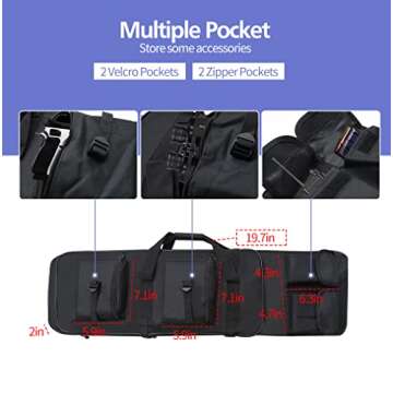 Tactical 37" Rifle Backpack: Durable Outdoor Shooting Case