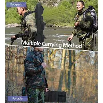Tactical 37" Rifle Backpack: Durable Outdoor Shooting Case