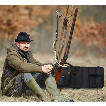 Tactical 37" Rifle Backpack: Durable Outdoor Shooting Case