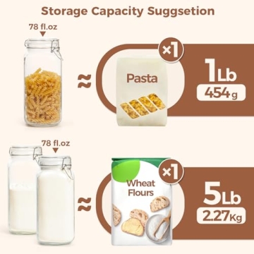 Stylish ComSaf Airtight Glass Canister Set of 3 - Practical Food Storage