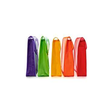 Plastic File Folder Poly Envelope Expanding File Wallet Document Folder with Snap Button Closure, Le...