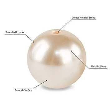 Elegant Glossy Polished Pearl Beads for Events & Jewelry
