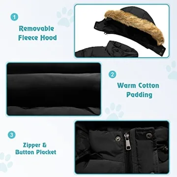 FARVALUE Warm Quilted Winter Coat for Big Boys 12-13