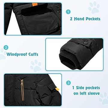 FARVALUE Warm Quilted Winter Coat for Big Boys 12-13