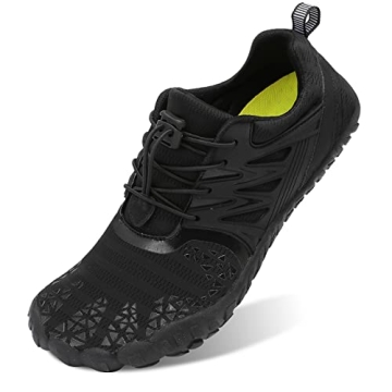 Quick Dry Unisex Athletic Hiking Water Shoes - All Black 11.5W/10.5M