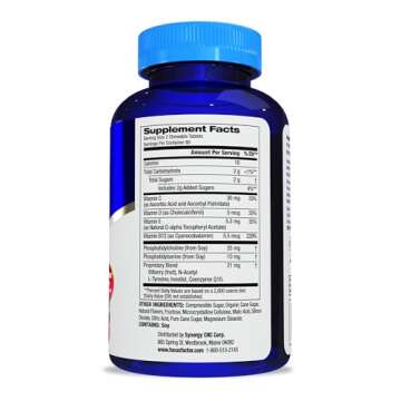 Focus Factor Kids Extra Strength Daily Chewable for Brain Health Support, 120 Count – Vitamins - Quality Formula – Gluten & Dairy Free Supplements for Children – No Artificial Sweetener