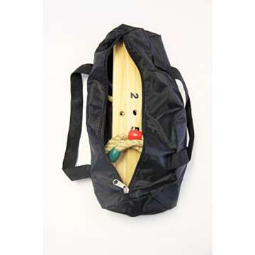 Oojami Ring Toss Game - Children's or Family Outdoor Quoits Game - Compact Carry Bag Included