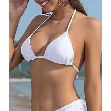 Stylish SHEKINI Triangle Bikini Top - Adjustable & Padded