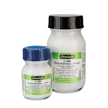 Schmincke - Liquid frisket neutral, 100 ml, 50 300055, colourless masking liquid for opaque areas of paintings, smooth drawing cardboard, ammonia-free