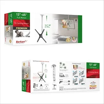 Barkan Ceiling TV Mount for Flat and Curved Screens