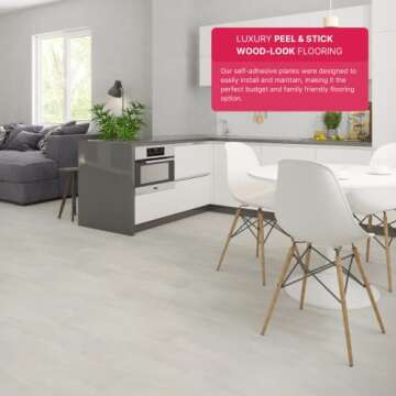 Lucida Surfaces Luxury Vinyl Flooring Tiles - Easy Peel & Stick Planks