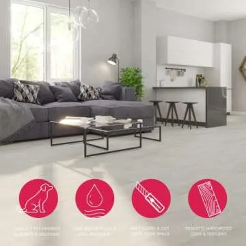 Lucida Surfaces Vinyl Flooring Tiles | Peel Stick DIY