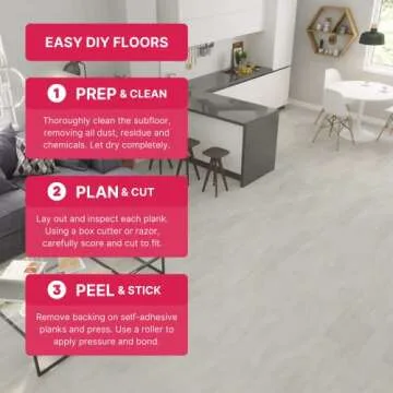 Lucida Surfaces Vinyl Flooring Tiles | Peel Stick DIY