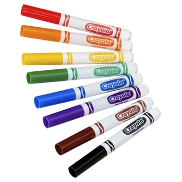 Crayola Broad Line Markers for School, 8 Count Set