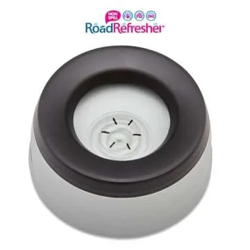 Road Refresher by Prestige Pets, The No-Spill, Slobber Stopper Water Bowl Dispenser, The Neater Dish for Home & Travel, No Messy Splashes, Spilling or Drips for Dogs & Cats