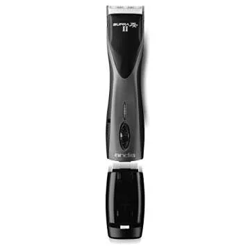 Andis 79005 Supra ZR II Cordless Rechargeable Hair & Beard Trimmer, Detachable Blade Clipper, Lithium-Ion Powerful Battery, Black - Pack of 1