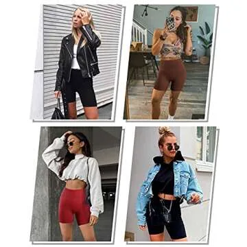 Women’s Workout Running Shorts High Waist Tummy Control Athletic Gym Yoga Lounge Shorts (N08M-HeiKaRed)