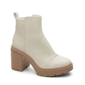 Stylish TOMS Women's Rya Boot Light Sand Leather Online