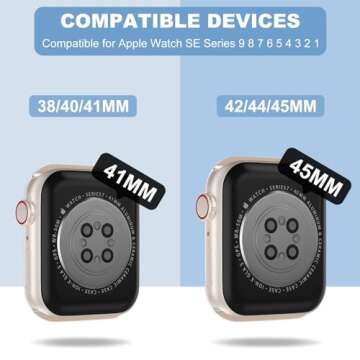 XYF Compatible for Crystal Clear Apple Watch Bands, 45mm 44mm 42mm Bumper Case for Men Women Jelly Sport Cover Strap for iWatch Ultra 2/1 Series 10 9 8 7 SE 6 5 4 3 2 1 (CrystalClear, 42/44/45)