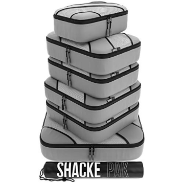 Shacke Adventurer 7pcs Packing Cube Travel Organizer Grey