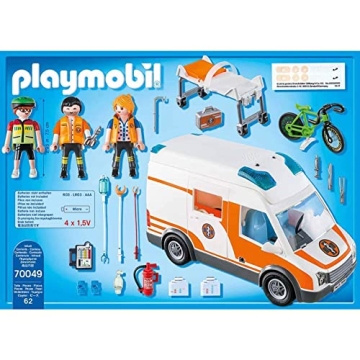 Playmobil Ambulance with Flashing Lights for Kids