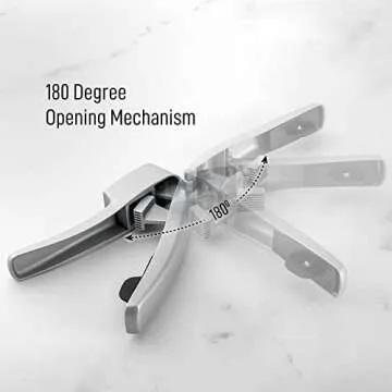 Zulay Kitchen 2-in-1 Garlic Press with Peeler & Cleaner