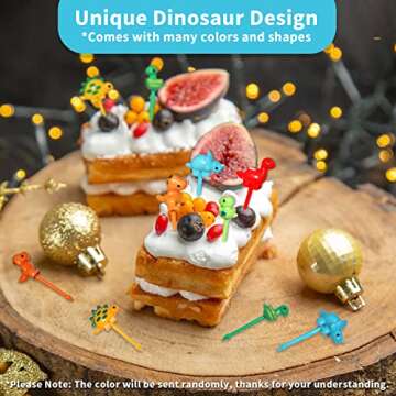 Fun Dinosaur Food Picks for Kids - Cute Bento Accessories