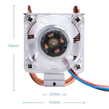 GeeekPi ICE Tower Cooler for Raspberry Pi, Cooling Fan for Raspberry Pi, RGB Cooling Fan with Heatsi...