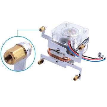 GeeekPi ICE Tower Cooler for Raspberry Pi, Cooling Fan for Raspberry Pi, RGB Cooling Fan with Heatsink for Raspberry Pi 4 Model B & Raspberry Pi 3B+ & Raspberry Pi 3 Model B