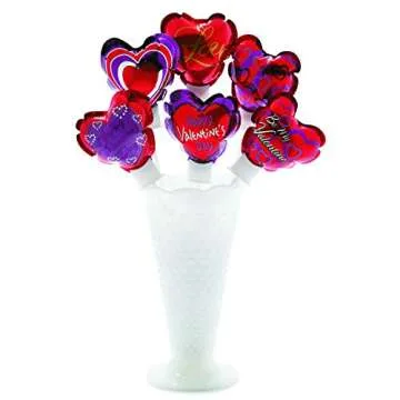 Bulk 50 Piece Self-Inflating 4" Valentine Heart Balloon Assortment, Great for Valentine's Day Decor and Parties