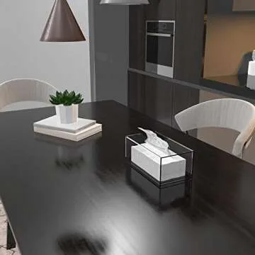 Clear Acrylic Tissue Box Holder - Waterproof Modern Design