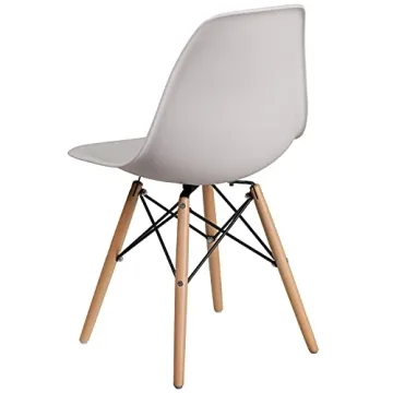 Flash Furniture Elon Series Modern Dining Chair - White