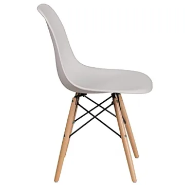 Flash Furniture Elon Series Modern Dining Chair - White