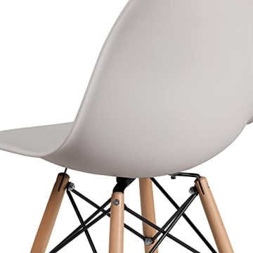 Flash Furniture Elon Series Modern Dining Chair - White