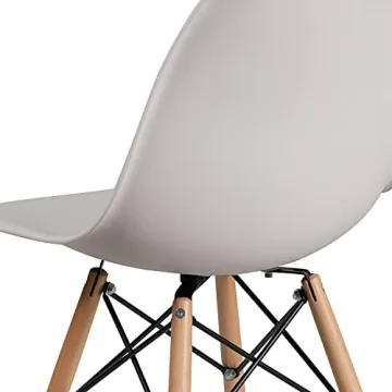 Flash Furniture Elon Series Modern Dining Chair - White
