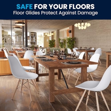 Flash Furniture Elon Series Modern Dining Chair - White