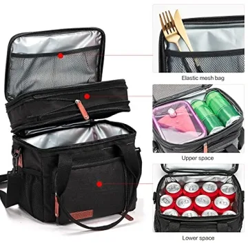 Expandable Leakproof Lunch Box Cooler Bag for Work