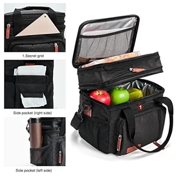 Expandable Leakproof Lunch Box Cooler Bag for Work